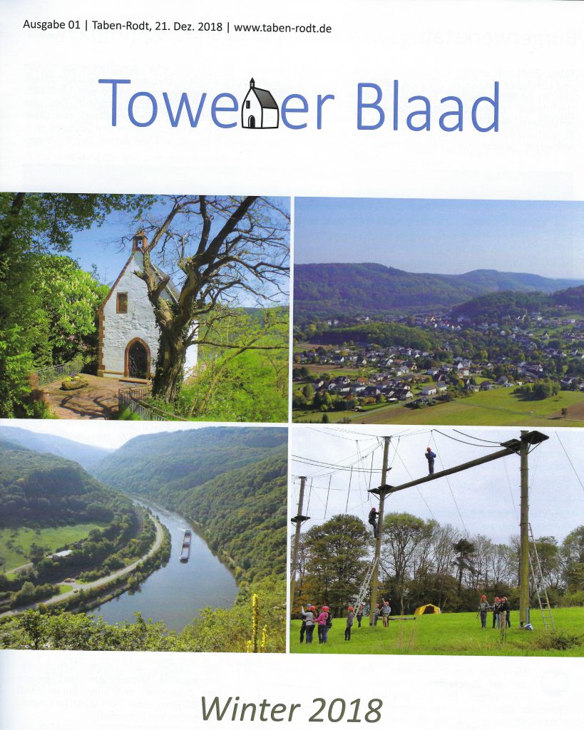Towener Blaad, Titelseite Ausgabe Winter 2018