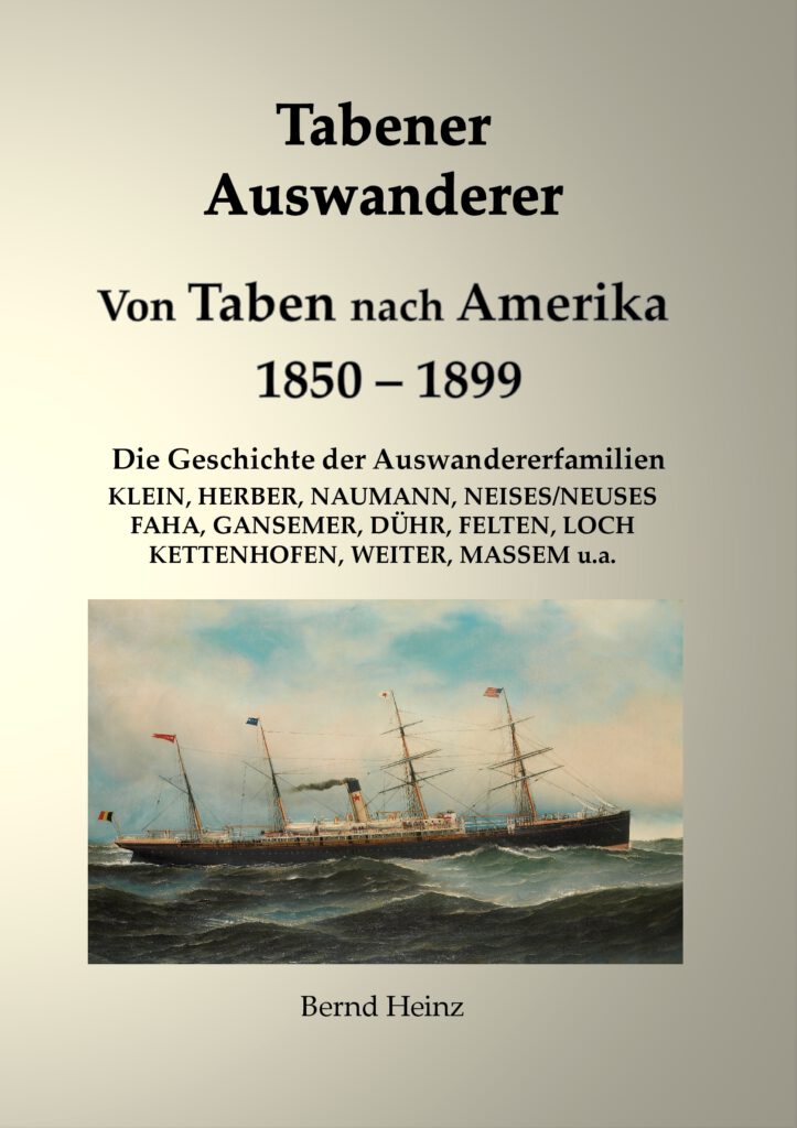 Buch Tabener Auswanderer - Von Taben nach Amerika 1850-1899