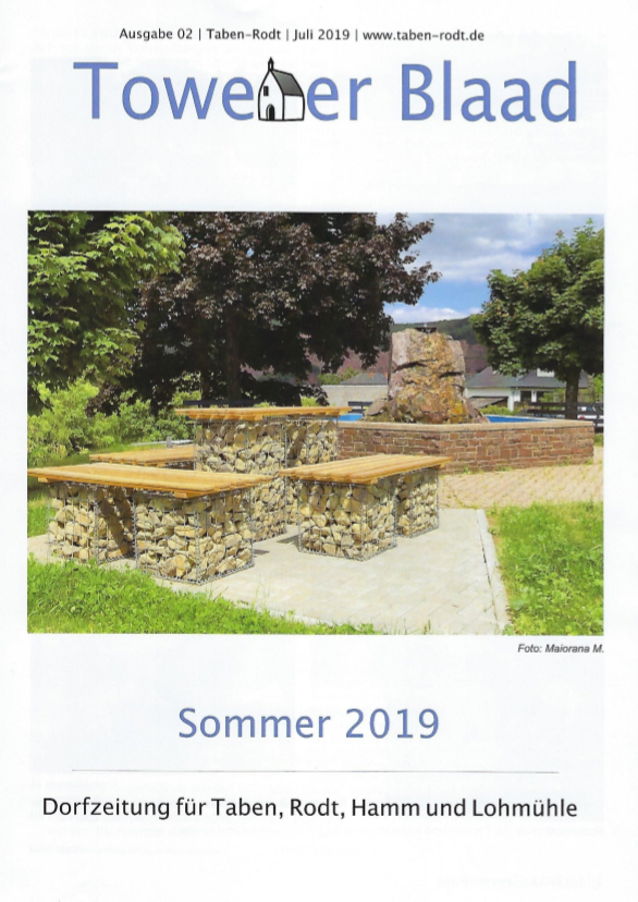 Towener Blaad, Titelseite Ausgabe Sommer 2019