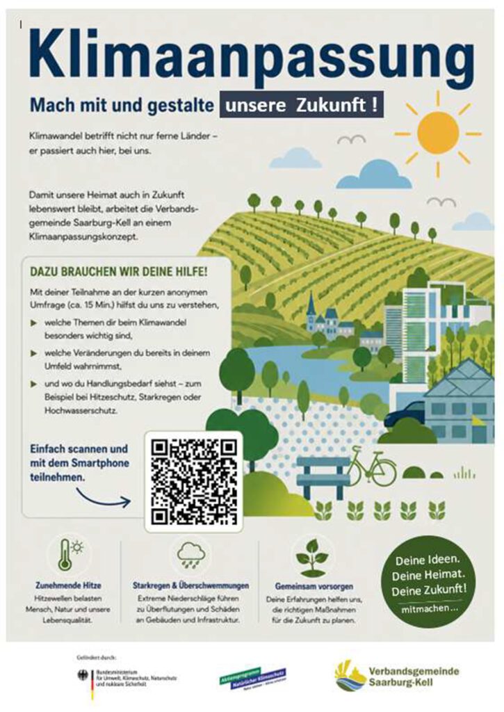 Poster zur Klimaanpassung in der VG Saarburg-Kell